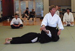 Goss Sensei performing a pin